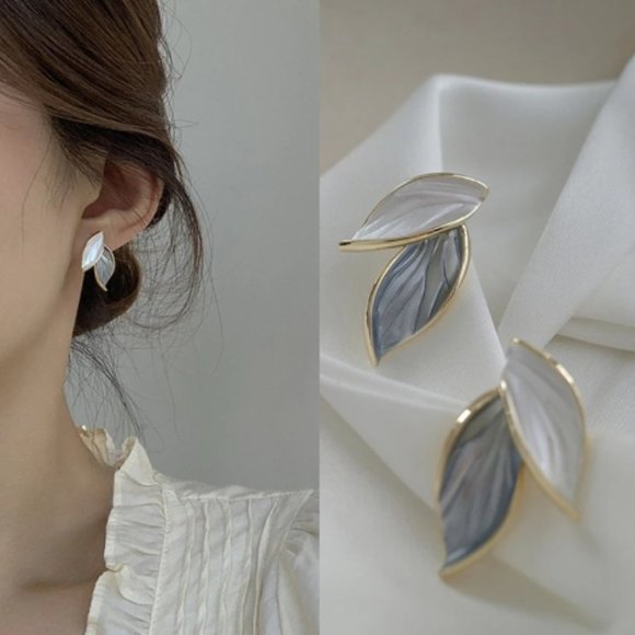 Jewelry - Leaf Stud Earrings Fashion Jewelry